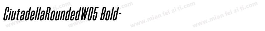 CiutadellaRoundedW05 Bold字体转换